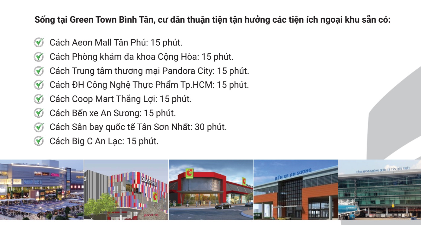 tien ich green town binh tan - DỰ ÁN CĂN HỘ GREEN TOWN BÌNH TÂN