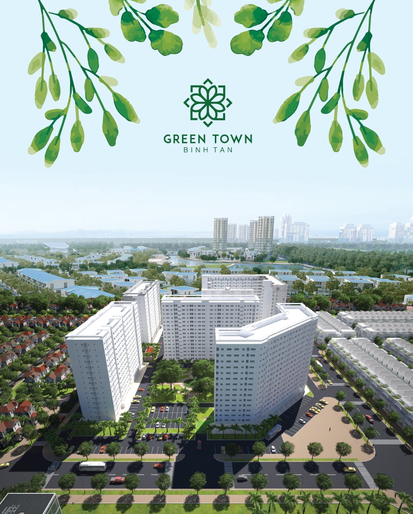 tong quan can ho green town - DỰ ÁN CĂN HỘ GREEN TOWN BÌNH TÂN