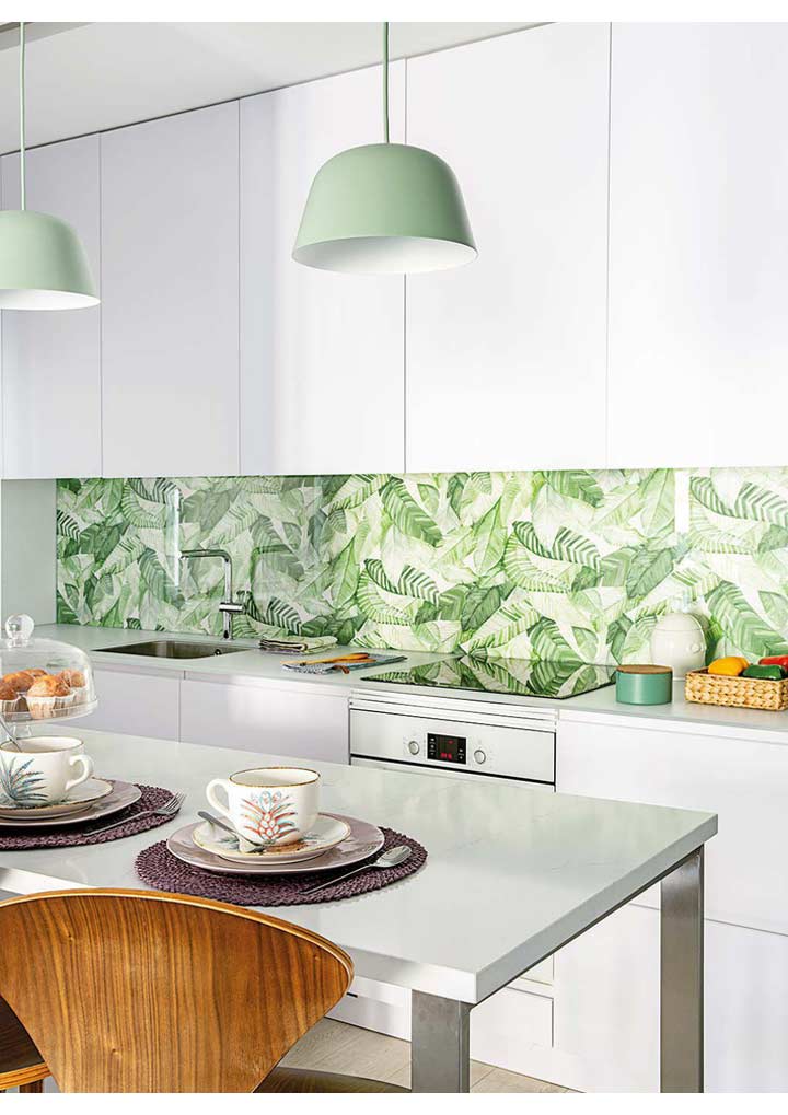 suoi am can bep nho voi phong cach noi that mien nhiet doi