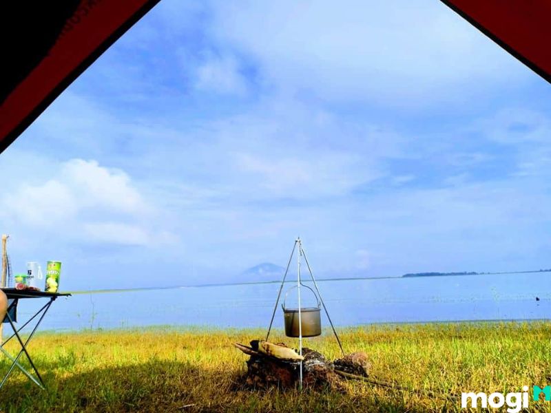 cắm trại hồ dầu tiếng