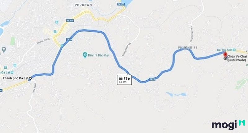 Đường đến Chùa Ve Chai Linh Phước