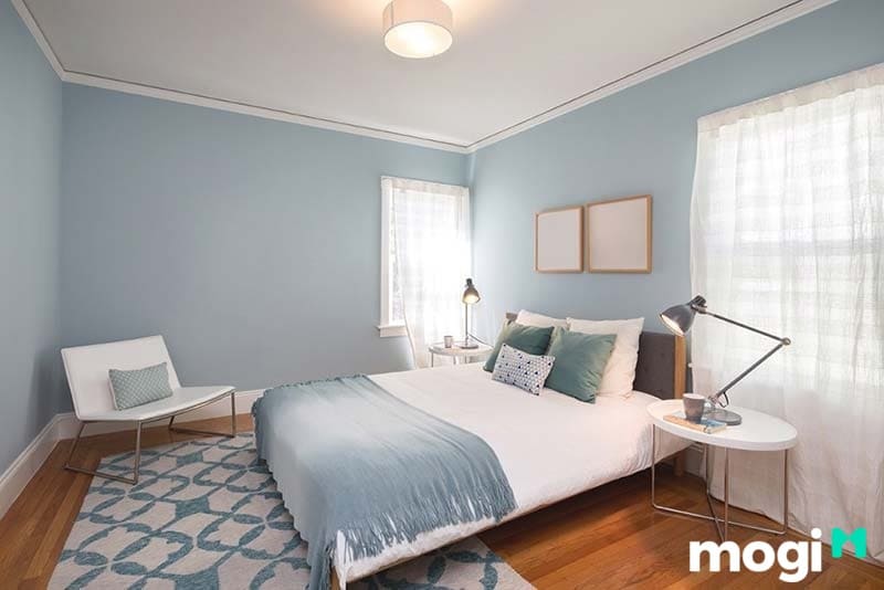 Phòng nên tận dụng màu sắc để giúp không gian phòng trở nên rộng rãi