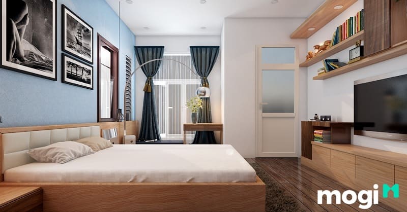 Phòng ngủ thường được thiết kế tối thiểu là từ 8m2 hoặc 12m2.