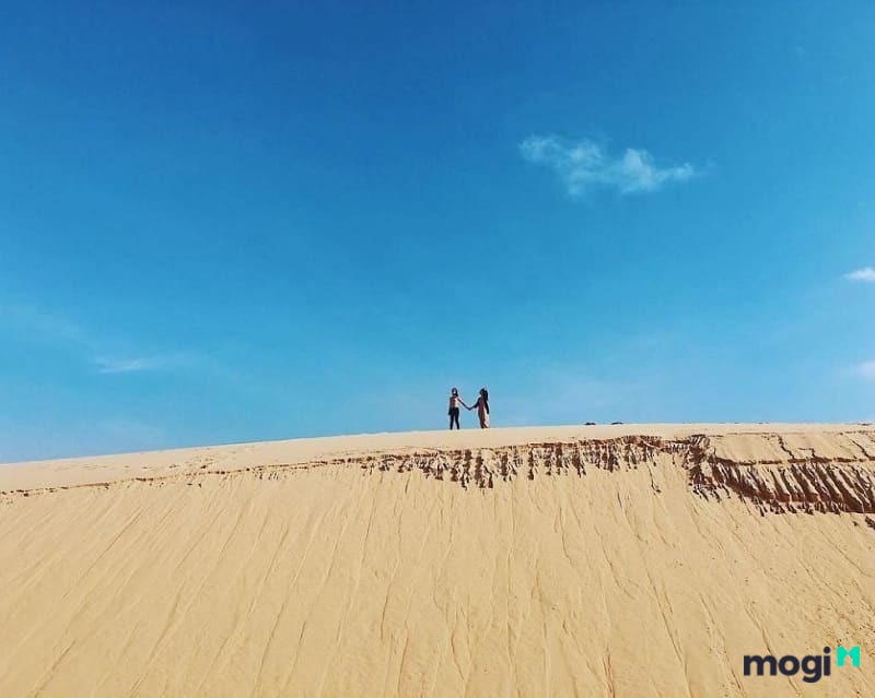 Đến đồi cát Phương Mai bằng xe máy hoặc ô tô