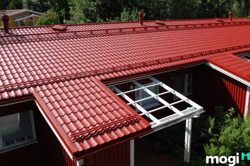 mái tôn giả ngói