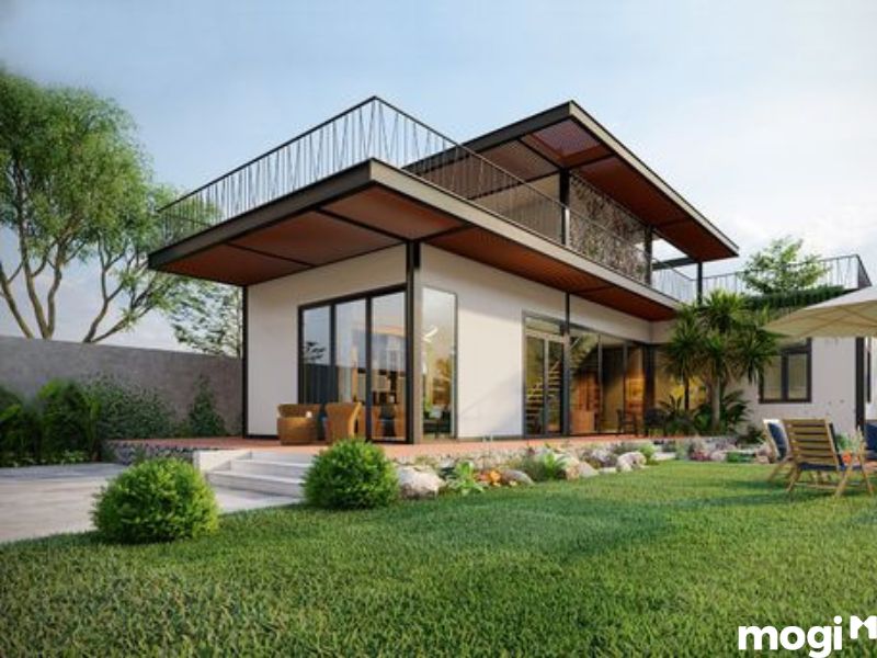 nhà thép tiền chế 2 tầng