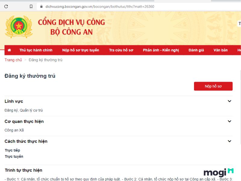nơi thường trú là gì