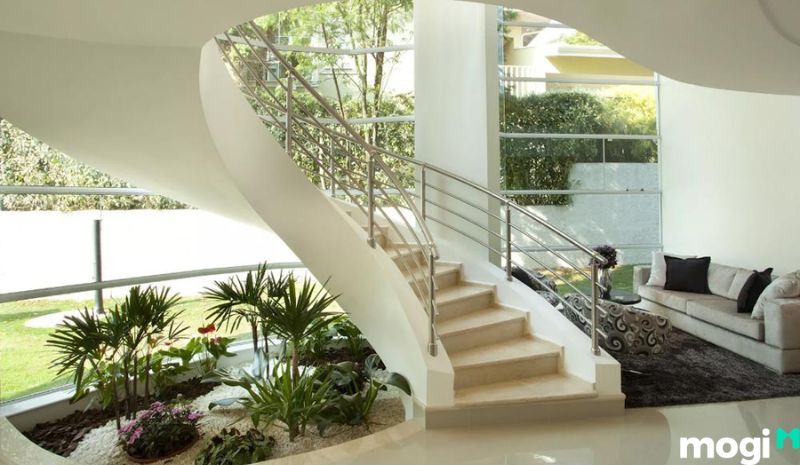 tiểu cảnh gầm cầu thang hiện đại