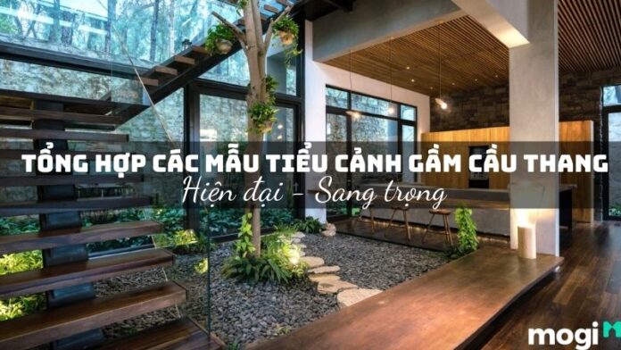 tiểu cảnh gầm cầu thang hiện đại