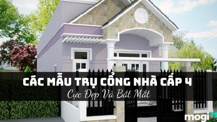 trụ cổng nhà cấp 4