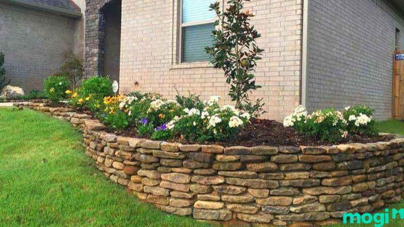 xây bồn hoa trước nhà