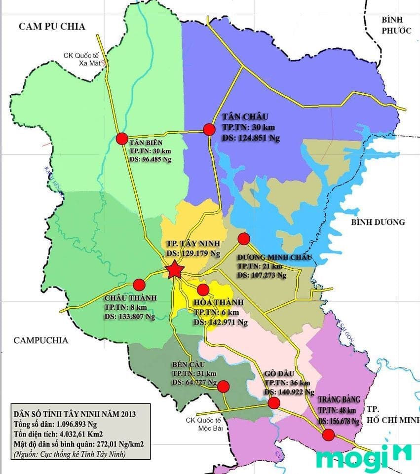 Bản đồ quy hoạch tây ninh