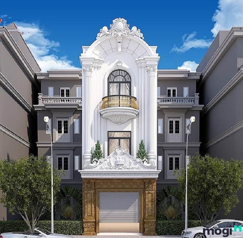 Nhà bán cổ điển 3 tầng kiểu Hy Lạp