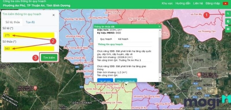 cổng tra cứu thông tin quy hoạch bình dương
