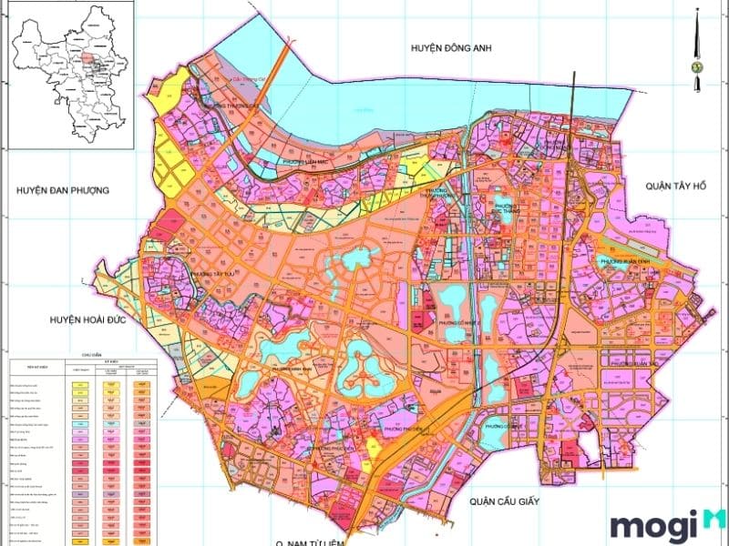 Bản đồ quy hoạch Hà Nội, quận Nam Từ Liêm