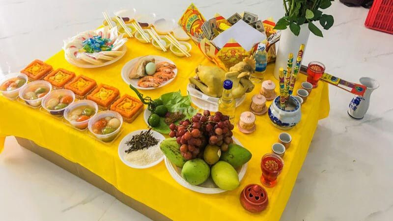 Mâm cúng sửa nhà đơn giản năm 2025 cầu thuận lợi, suôn sẻ 3 Mâm cúng sửa nhà đơn giản cầu thuận lợi, suôn sẻ