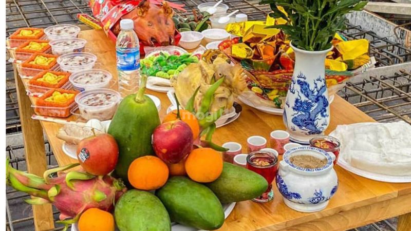 Mâm cúng sửa nhà đơn giản năm 2025 cầu thuận lợi, suôn sẻ 5 Mâm cúng sửa nhà đơn giản cầu thuận lợi, suôn sẻ