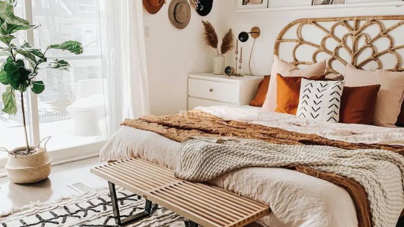 Phòng ngủ cho nữ phong cách Vintage mang đến sự ấm cúng