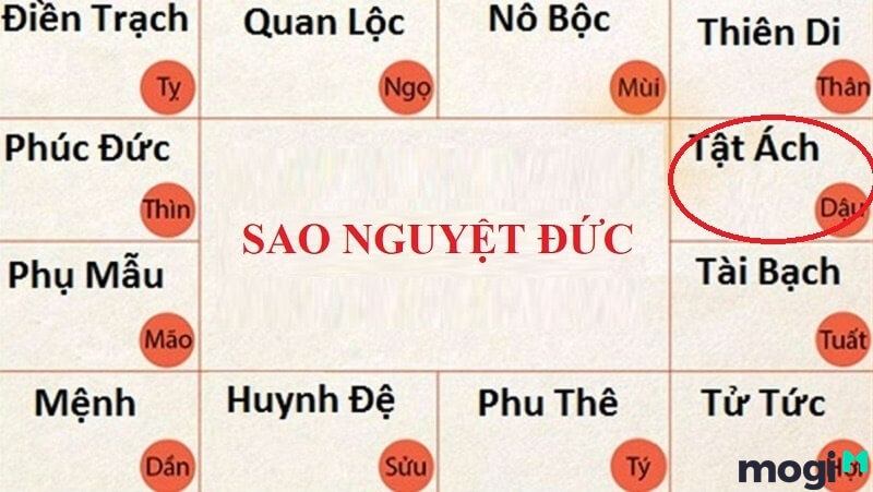 Sao Nguyệt Đức ở cung Tật Ách