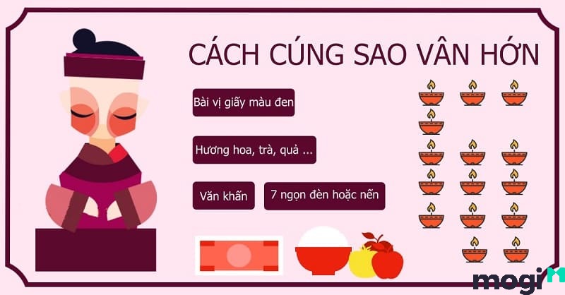 Lễ vật cúng sao vân hớn
