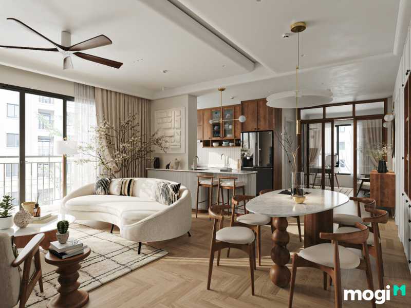 Mẫu thiết kế nội thất chung cư 70m2