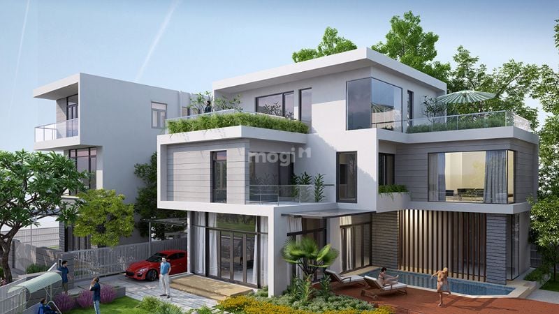 Biệt thự đơn lập hiện đại