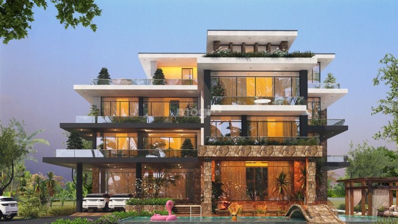 Biệt thự đơn lập phong cách hiện đại luôn nằm trong top xu hướng thiết kế bởi sự tối giản, tinh tế