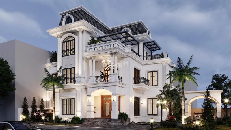 Biệt thự đơn lập tân cổ điển