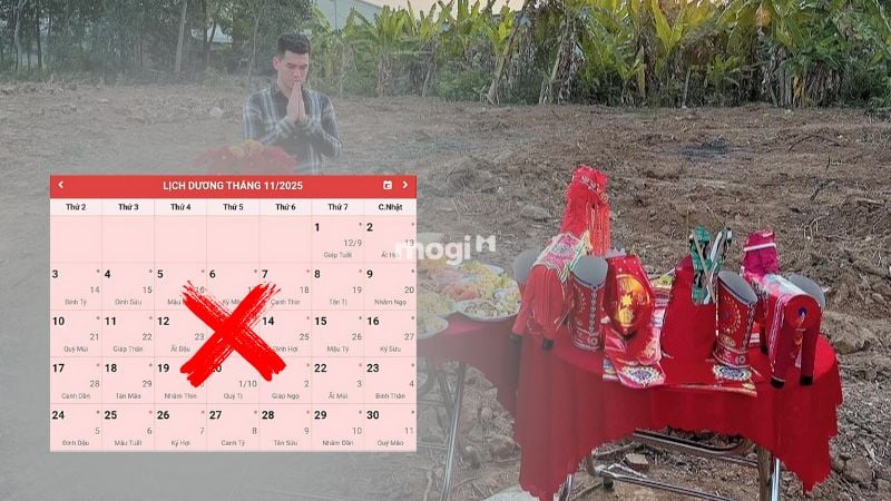 Danh sách các ngày xấu cần tránh động thổ tháng 11 năm 2025