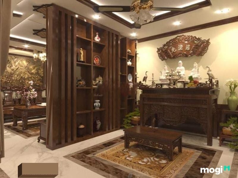Vị trí đặt bàn thờ trong nhà cấp 4: Cách bố trí hợp phong thủy 4 Bàn thờ bên cạnh phòng khách