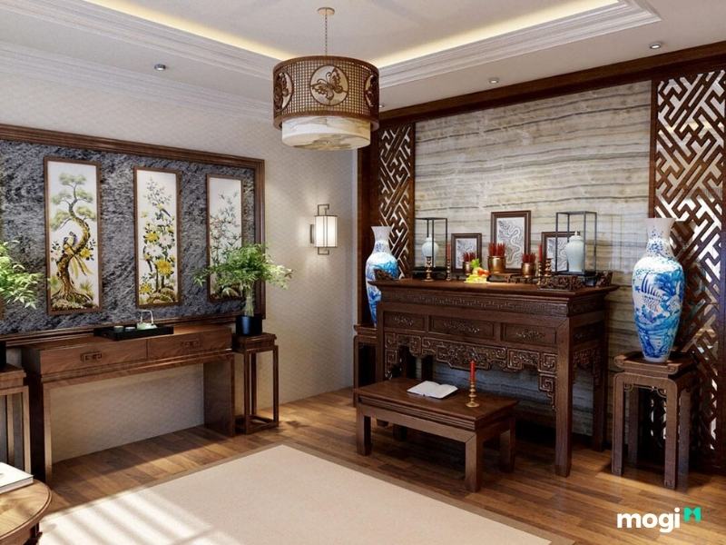 Vị trí đặt bàn thờ trong nhà cấp 4: Cách bố trí hợp phong thủy 8 Dùng trần giả để hóa giải kỵ