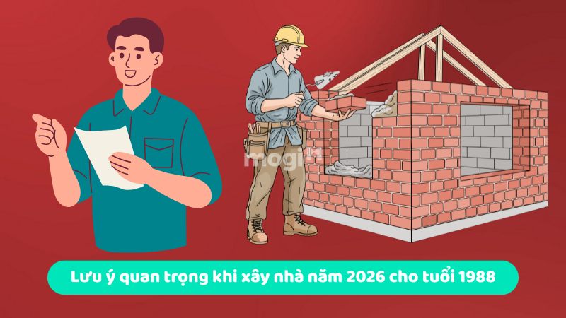 Lưu ý quan trọng khi xây nhà năm 2026 cho tuổi 1988
