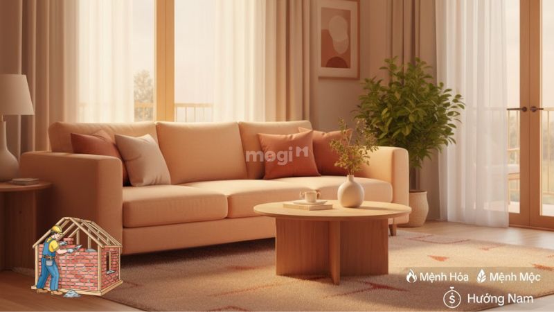 Gia chủ mệnh Hỏa và mệnh Mộc thích hợp xây nhà hướng Nam năm 2026