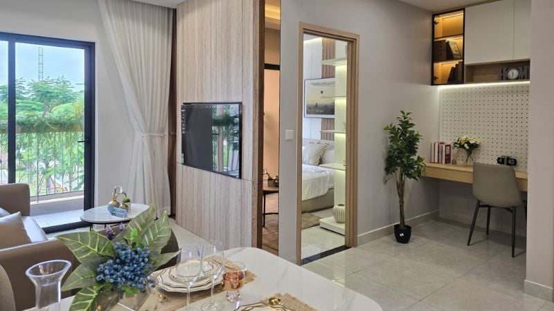 Bên trong căn hộ dự án nhà ở xã hội Hòa Phú