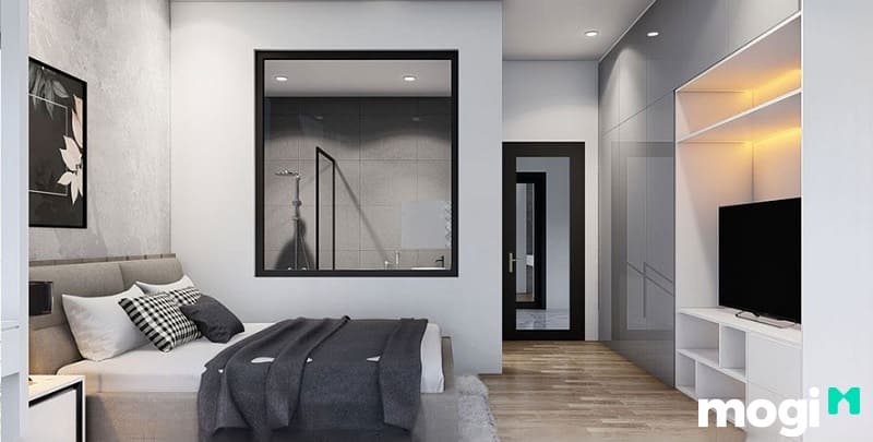 Bản vẽ phòng ngủ có toilet 