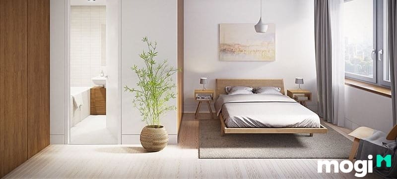 Bản vẽ phòng ngủ có toilet cho phòng ngủ 15m2 