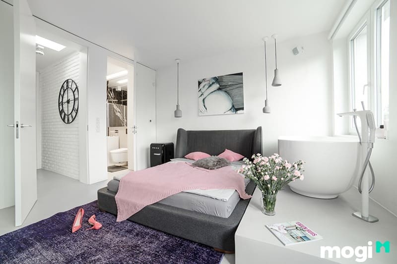 Bản vẽ phòng ngủ có toilet cho phòng ngủ 12m2 