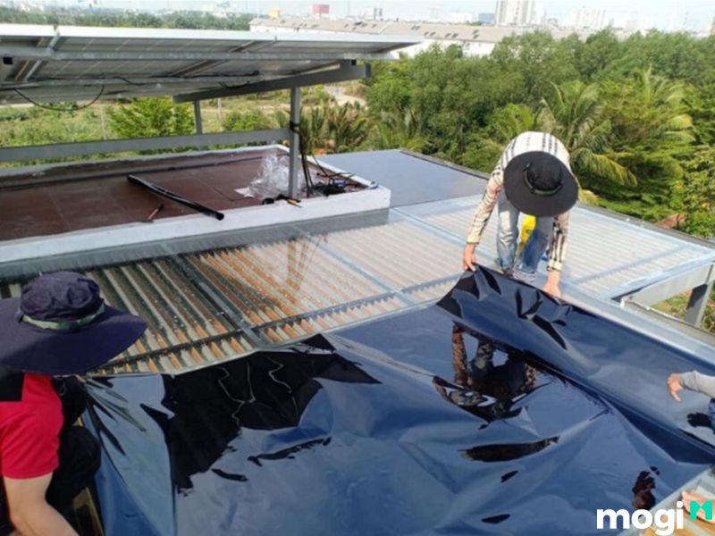 chống nóng sân thượng