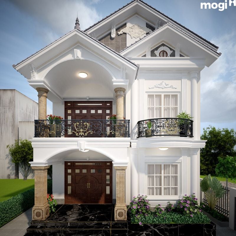 Mẫu nhà 2 tầng đẹp 5x15