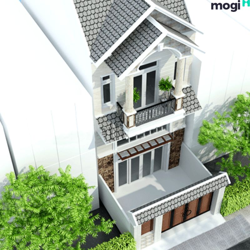 Mẫu nhà 5x15 có gác xép