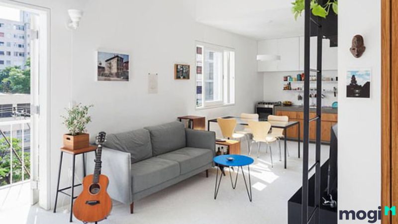 Mẫu thiết kế căn hộ 2 phòng ngủ 50m2 cổ điển