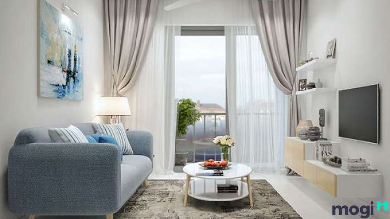 Mẫu thiết kế căn hộ 2 phòng ngủ 50m2 kiểu Hàn Quốc