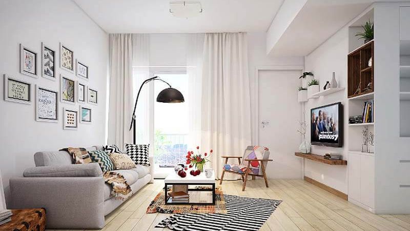 Mẫu thiết kế nội thất chung cư nhỏ 50m2 Nhật Bản