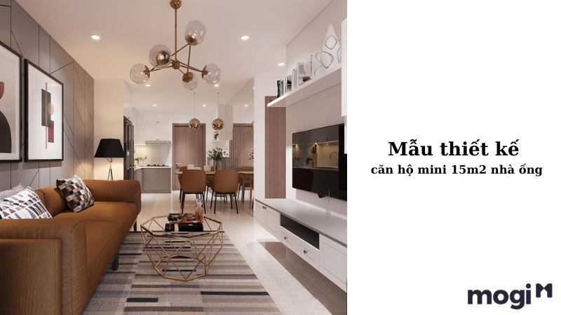 Mẫu thiết kế căn hộ mini 15m2 nhà ống