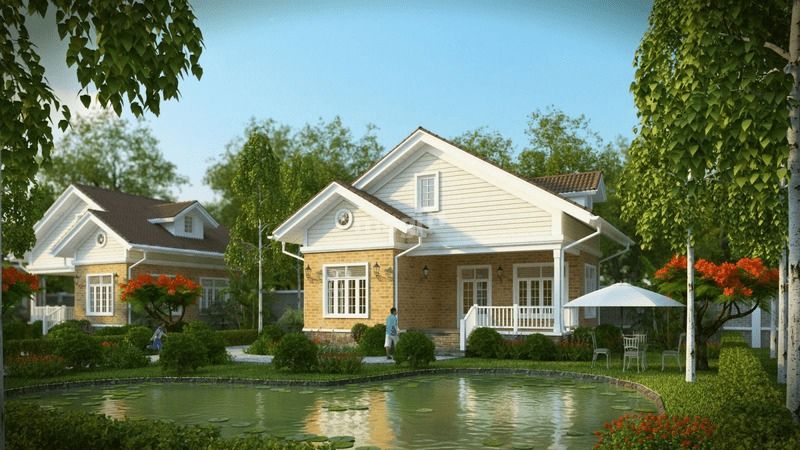 Nhà cấp 4 có sân vườn thoáng đãng