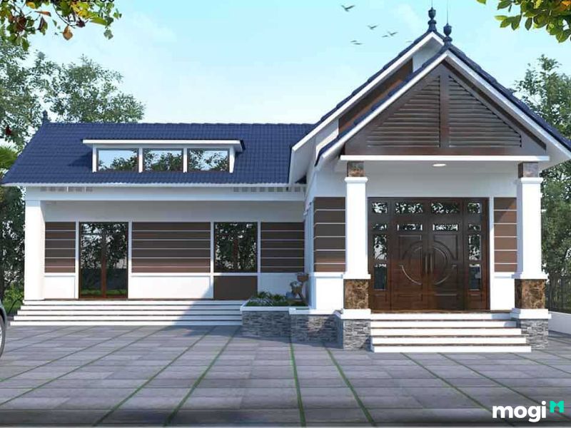 Tối ưu diện tích nhà cấp 4 với mái hiên rộng