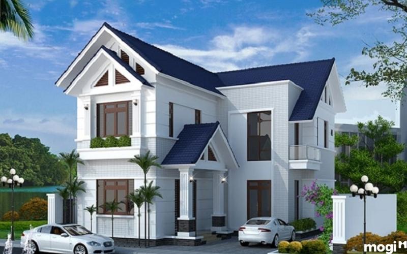 Mẫu nhà 2 tầng hình chứ L