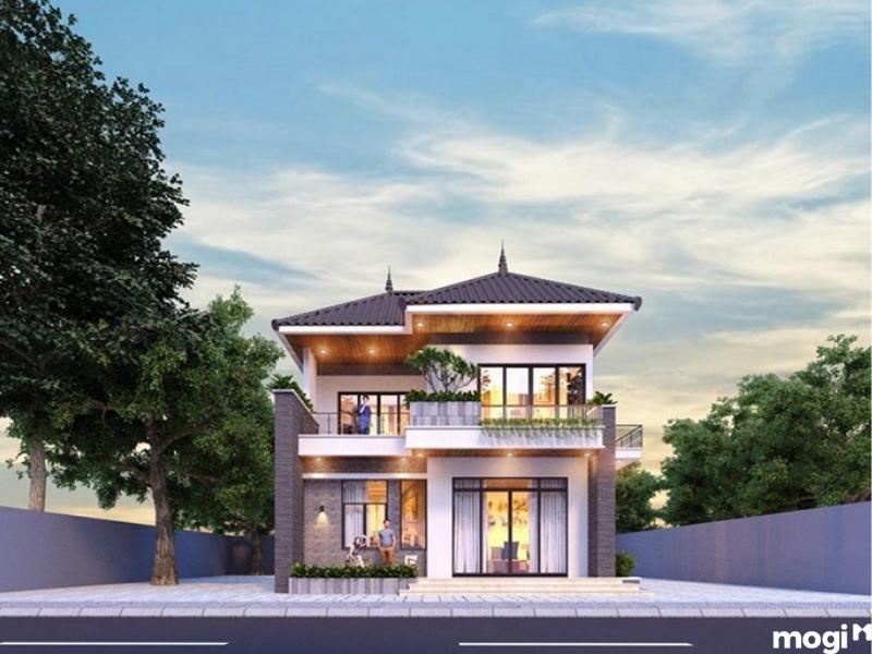 Biệt thự mini với mái nhà cấp 4