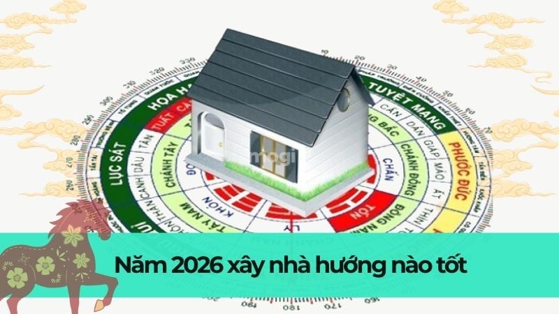 Năm 2026 xây nhà hướng nào tốt và mang lại tài lộc cho gia chủ