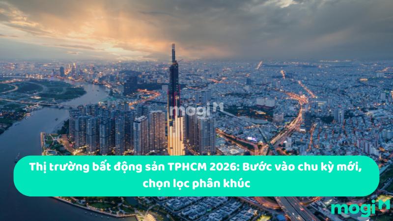 Thị trường bất động sản TPHCM 2026: Bước vào chu kỳ mới, chọn lọc phân khúc